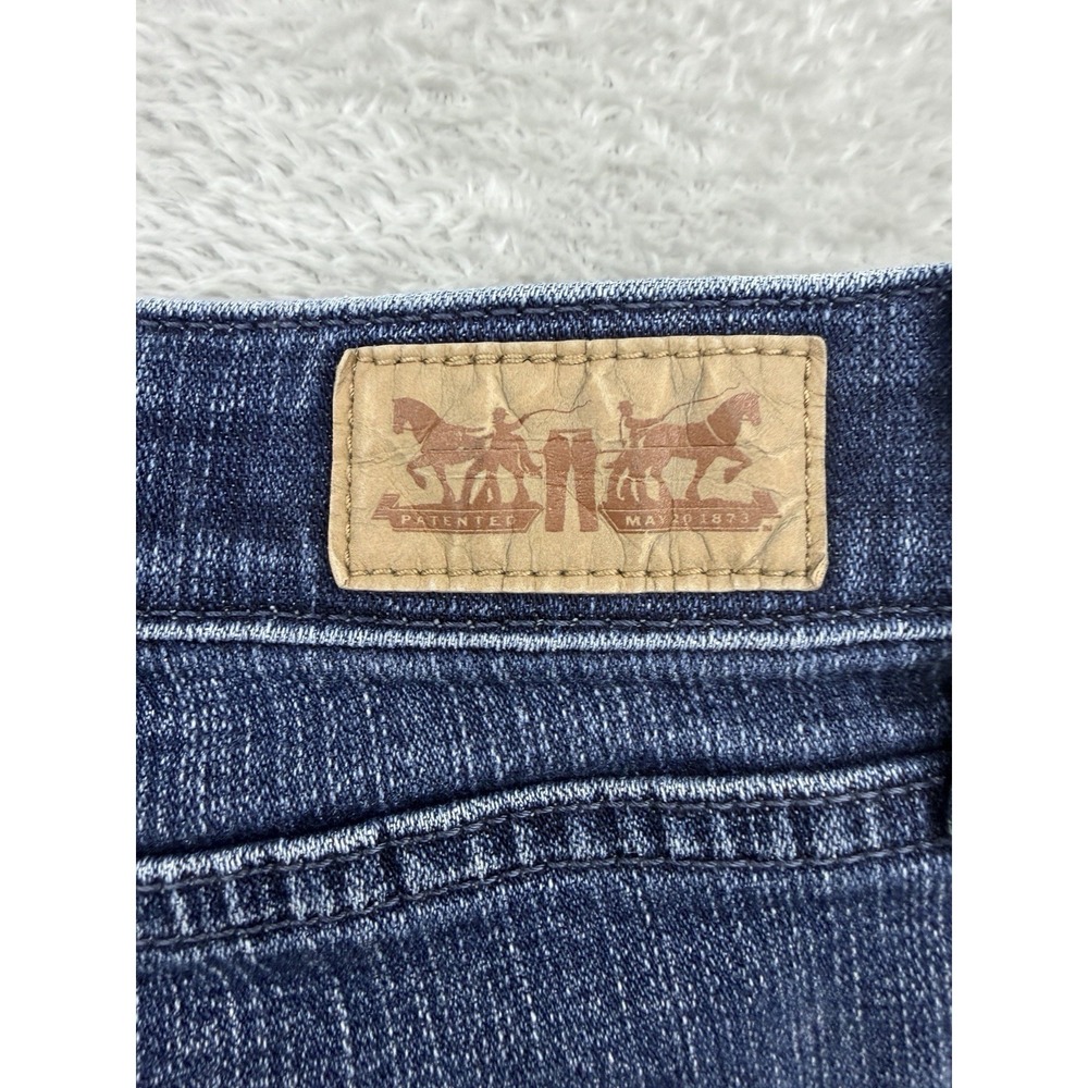 Levis 525 Perfect Waist Straight 31 X 32 Women's Jeans 12M Blue Cotton Stretch - Picture 7 of 14